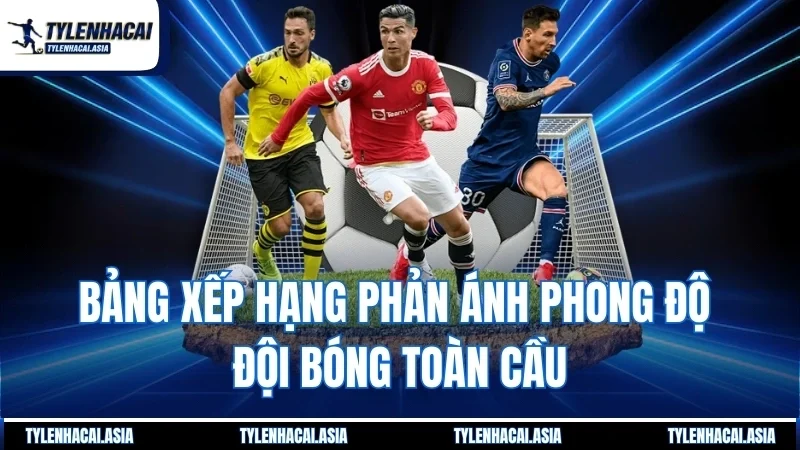 Bảng xếp hạng phản ánh phong độ đội bóng toàn cầu